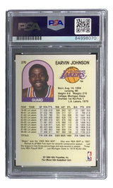 Magic Johnson Signed LA Lakers 1989 NBA Hoops #270 Trading Card PSA/DNA Gem MT 10 - Sports Integrity