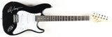 Alice Cooper Signed Black and White Full-Size Electric Guitar (Beckett)