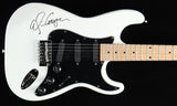 Alice Cooper Signed White and Black Electric Guitar (Beckett)