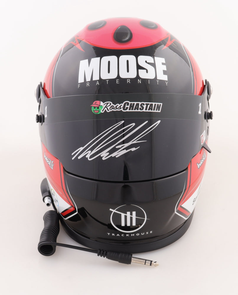 Ross Chastain Autographed Full-Size NASCAR #1 Helmet - "Hail Melon" Martinsville