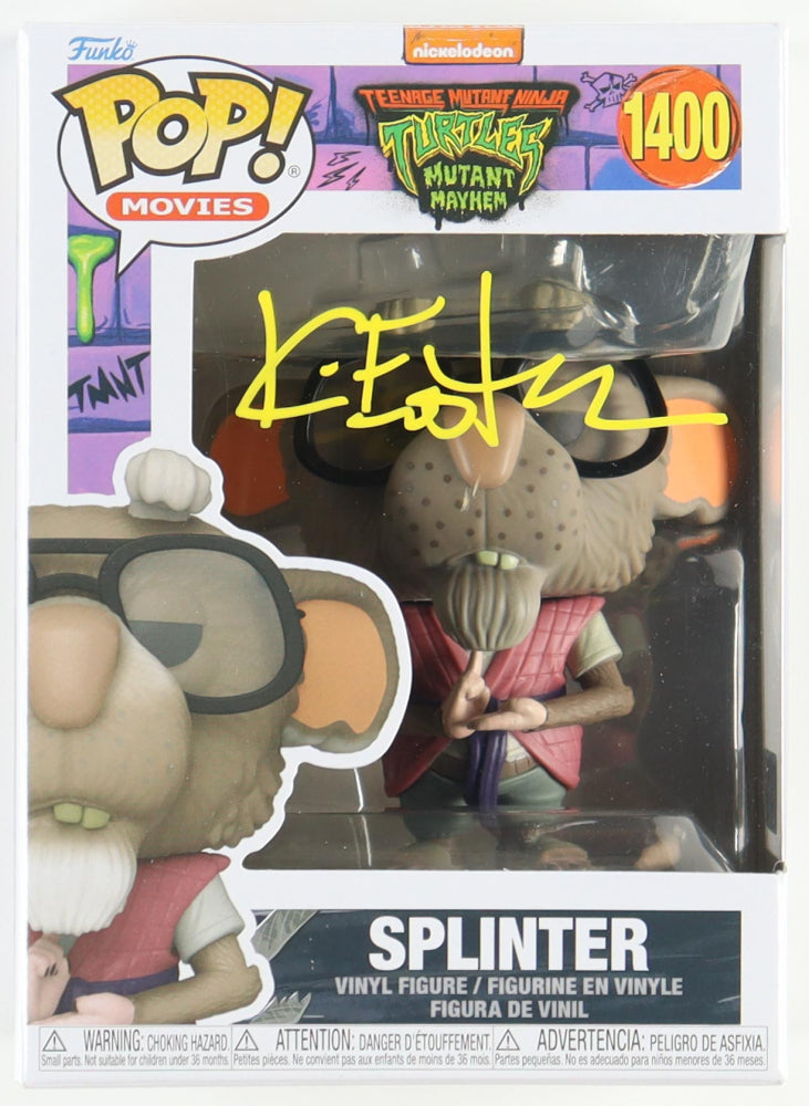 Kevin Eastman Signed "Teenage Mutant Ninja Turtles" Mutant Mayhem #1400 Splinter Funko Pop! Vinyl Figure (PA)