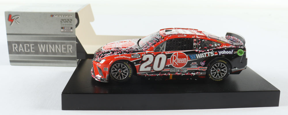 Christopher Bell Signed 2022 New Hampshire Win Diecast Car | 1:24 Raced Version (COA)