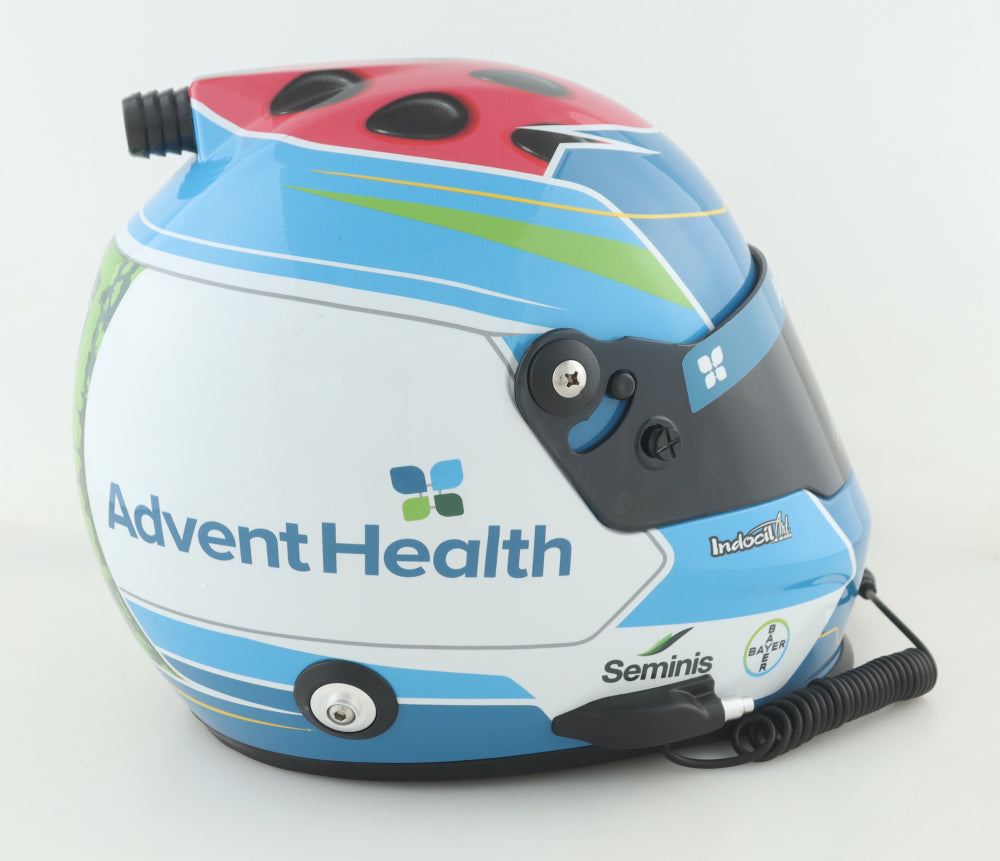 Ross Chastain Signed NASCAR #1 Advent Health Melon Man Brand Full-Size Helmet (PA)