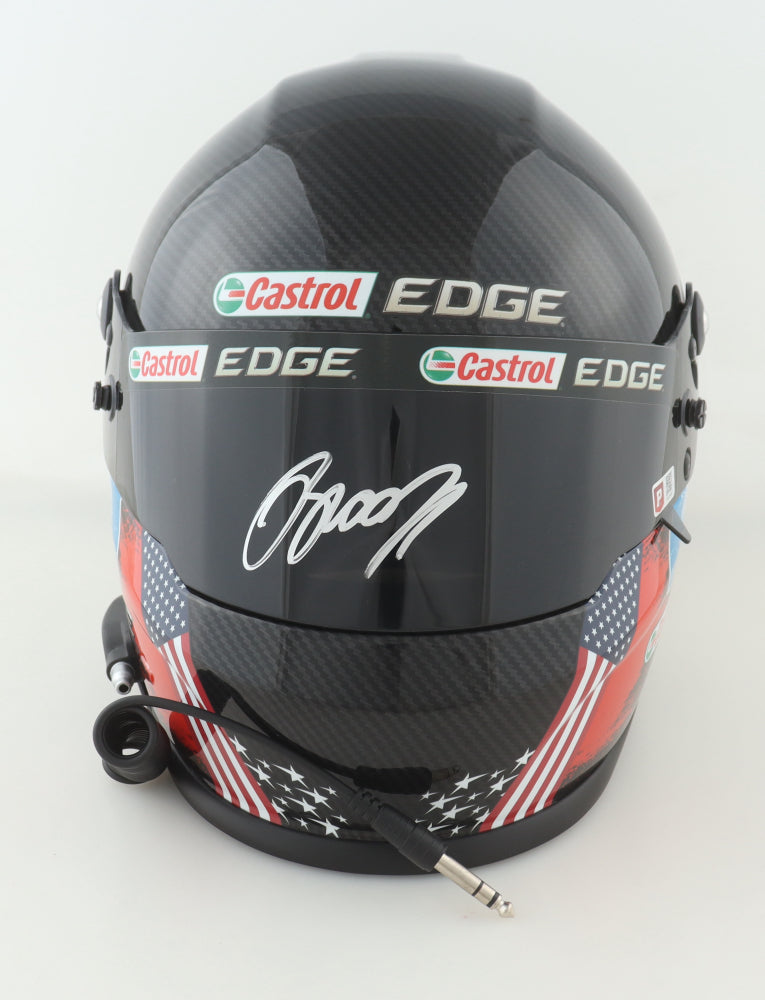 Brad Keselowski Hand-Signed NASCAR Castrol Edge Full-Size Helmet w/ COA