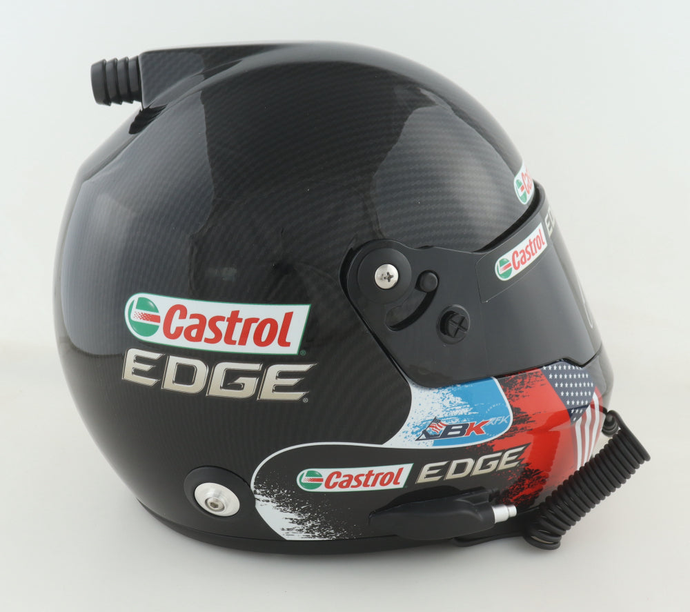 Brad Keselowski Hand-Signed NASCAR Castrol Edge Full-Size Helmet w/ COA