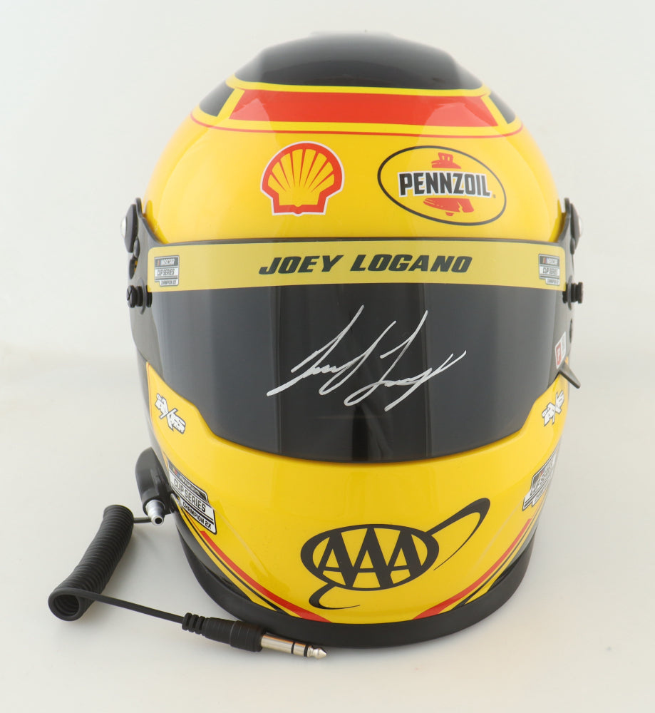 Joey Logano Autographed NASCAR #22 Shell-Pennzoil Full-Size Helmet – 2x Champion Authenticated (PA)