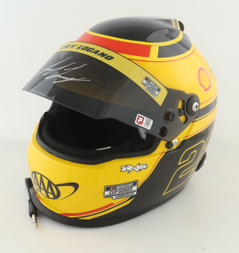 Joey Logano Autographed NASCAR #22 Shell-Pennzoil Full-Size Helmet – 2x Champion Authenticated (PA)