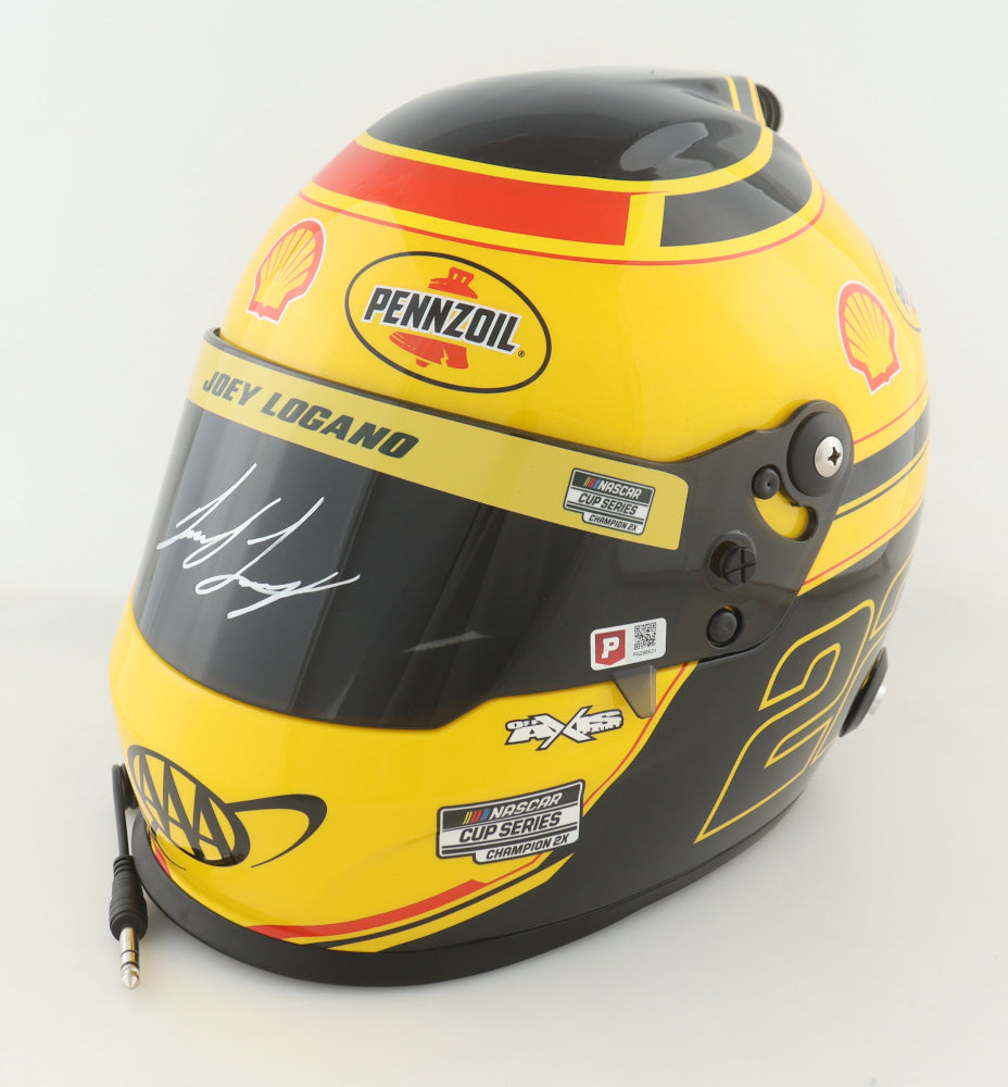 Joey Logano Autographed NASCAR #22 Shell-Pennzoil Full-Size Helmet – 2x Champion Authenticated (PA)