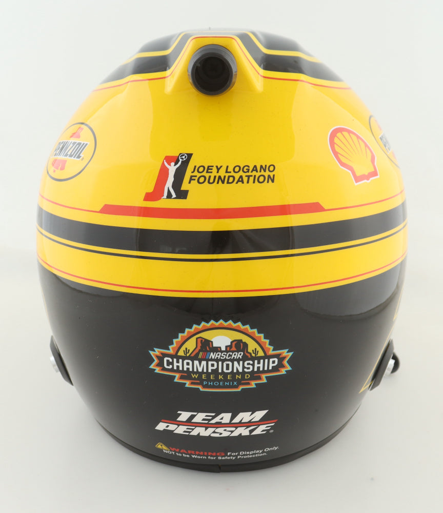 Joey Logano Autographed NASCAR #22 Shell-Pennzoil Full-Size Helmet – 2x Champion Authenticated (PA)