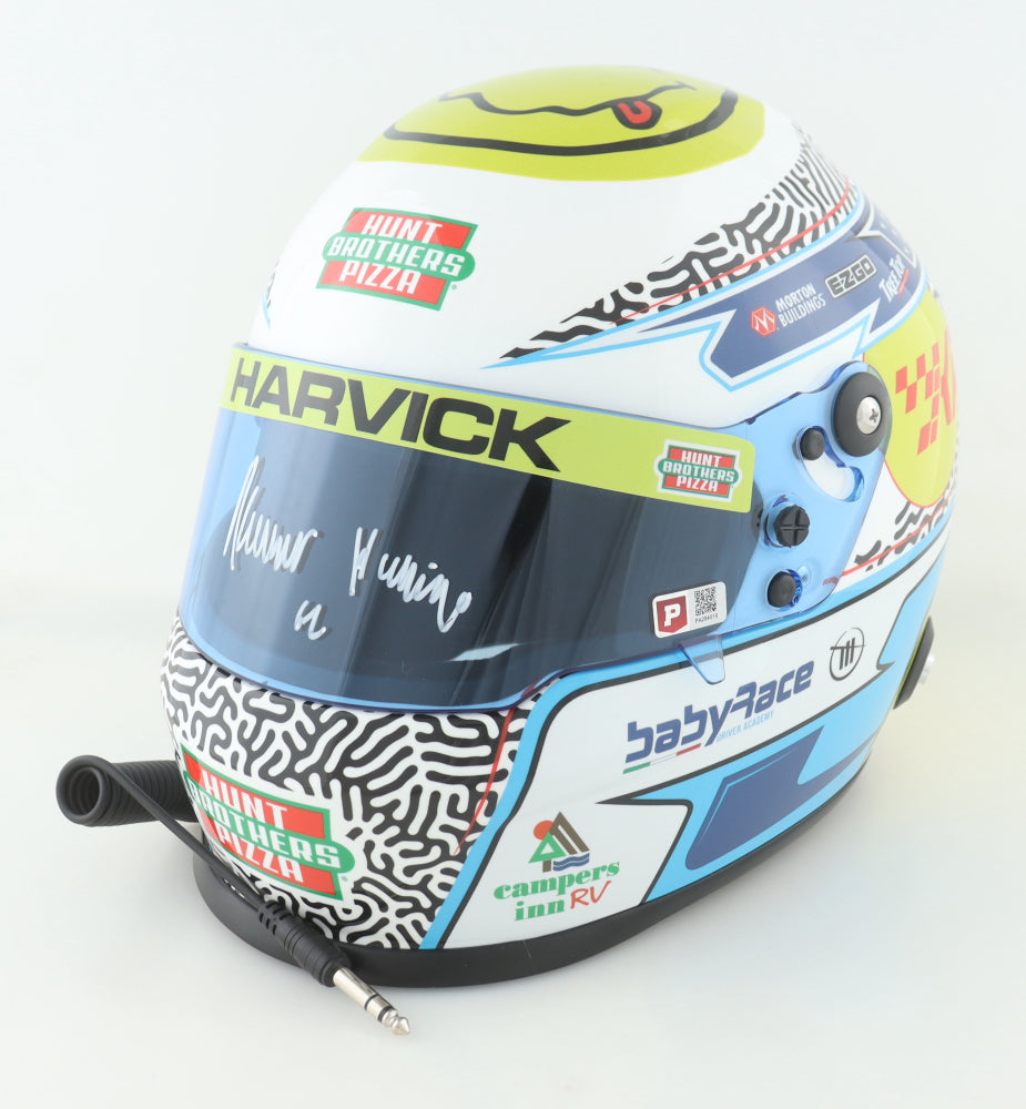 Keelan Harvick Signed 2023 Full-Size European Helmet with COA