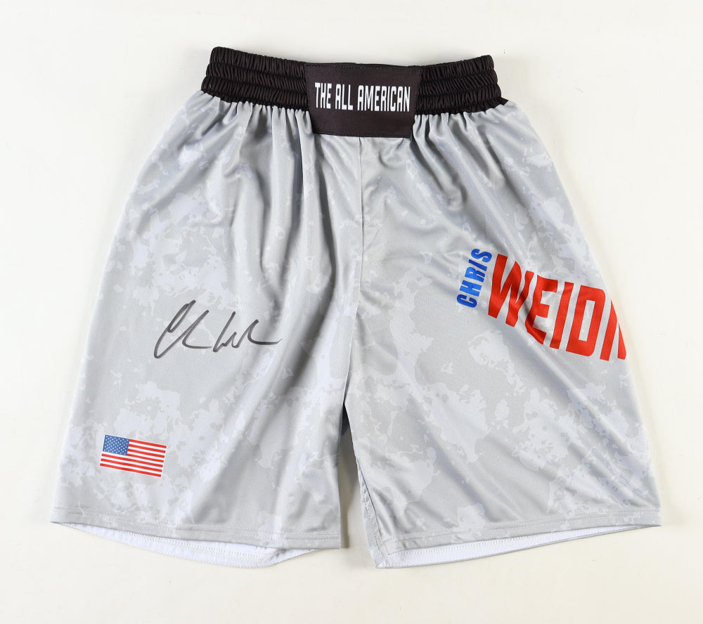 Chris Weidman Signed Custom Fight Shorts (PA)