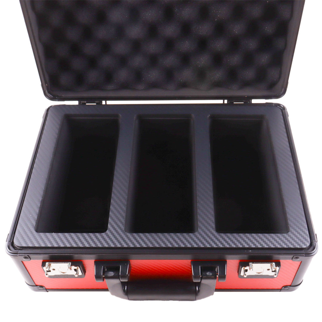 Zion Slab Case X - Red TSA Lock, Holds 70-110 Cards