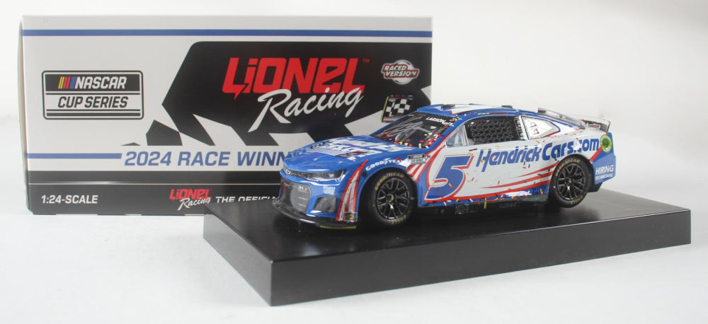 Kyle Larson Signed "HendrickCars" 2024 Las Vegas Win Camaro ZL1 1:24 Scale Die-Cast Car (PA)