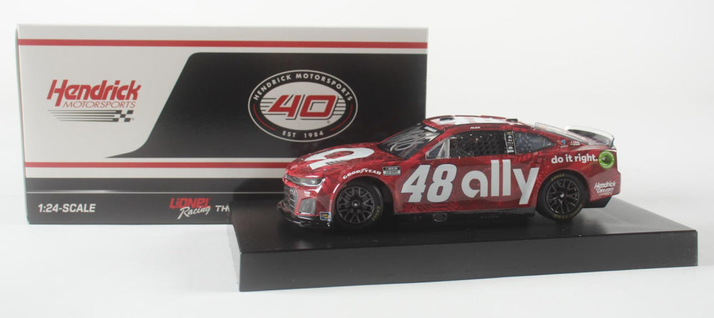 Alex Bowman Signed 2024 #48 Ally Hendricks Motorsports 40th Anniversary 1:24 Diecast Car (PA)