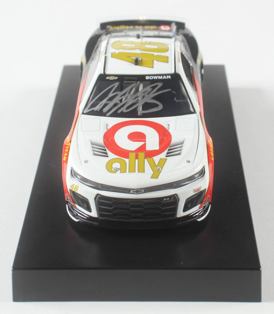 Alex Bowman Signed 2023 #48 Ally Throwback 1:24 Diecast Car (PA)