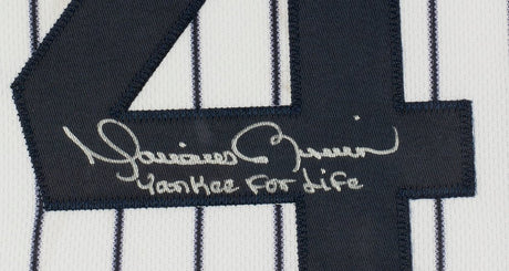 Mariano Rivera Signed Framed New York Yankees Flexbase Jersey Yankee For Life JSA - Sports Integrity