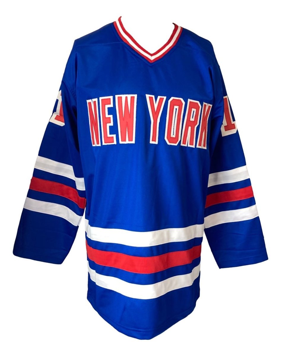 Mark Messier New York Signed Blue Hockey Jersey JSA - Sports Integrity