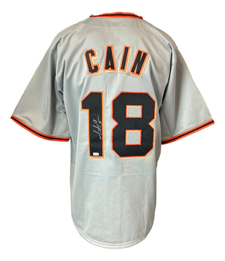 Matt Cain San Francisco Signed Gray Baseball Jersey MLB Hologram - Sports Integrity