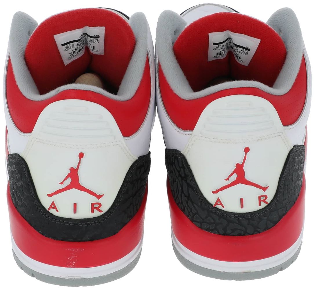 Michael Jordan Bulls Signed 2013 Nike Air Jordan 3 Fire Red Sneaker BAS+UDA - Sports Integrity