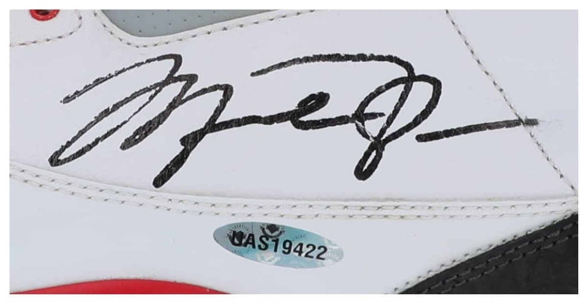 Michael Jordan Bulls Signed 2013 Nike Air Jordan 3 Fire Red Sneaker BAS+UDA - Sports Integrity