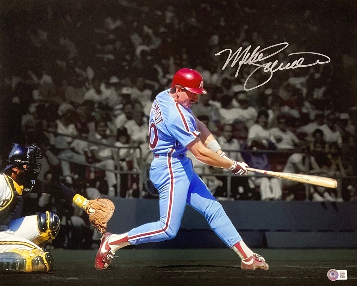 Mike Schmidt Signed 16x20 Philadelphia Phillies Spotlight Photo BAS - Sports Integrity