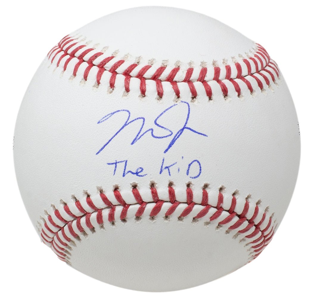 Mike Trout Signed Angels MLB Baseball The Kid Inscription w/Case MLB Hologram - Sports Integrity