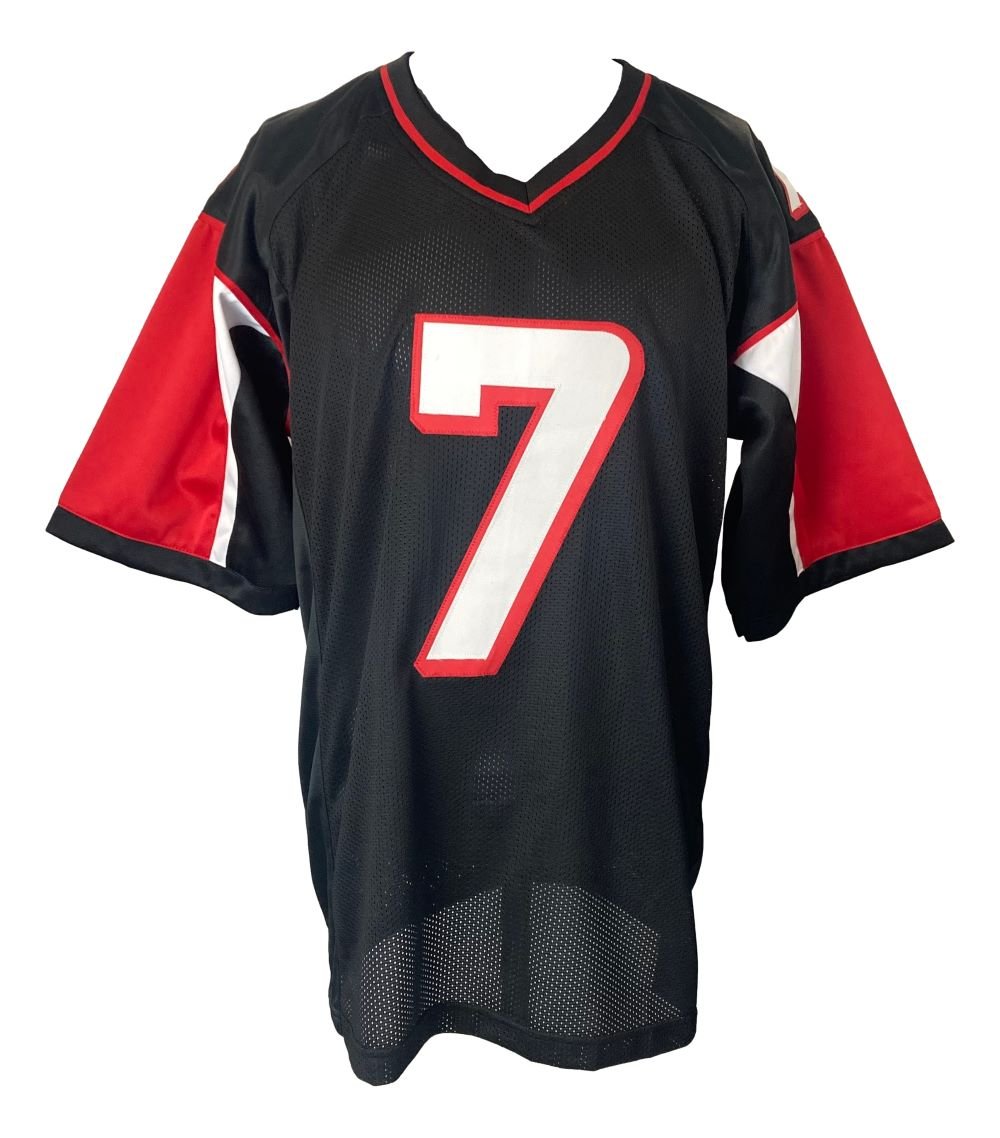 Michael Vick Atlanta Signed Black Football Jersey BAS ITP - Sports Integrity