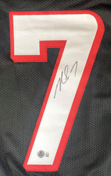 Michael Vick Atlanta Signed Black Football Jersey BAS ITP - Sports Integrity