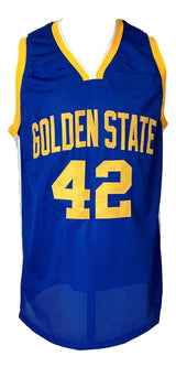 Nate Thurmond Golden State Signed Blue Basketball Jersey HOF 84 Inscribed BAS - Sports Integrity