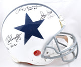 Staubach Pearson Dorsett Signed Cowboys F/S Authentic Helmet HOF -Beckett W Holo