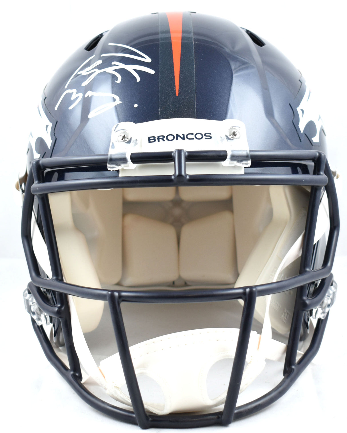 Peyton Manning Autographed Broncos F/S Speed Authentic Helmet - Fanatics *White