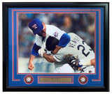 Nolan Ryan Signed Framed 16x20 Texas Rangers Ventura Fight Photo BAS