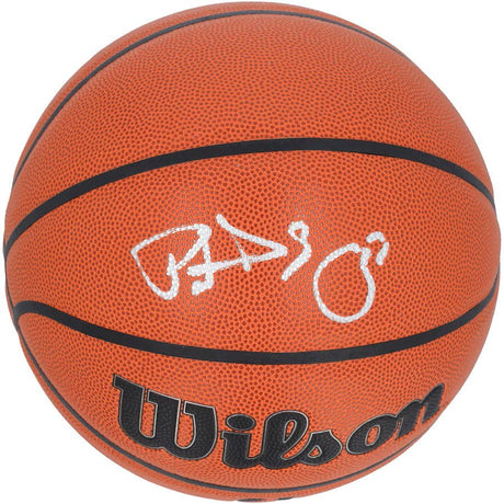 Patrick Ewing New York Knicks Signed NBA Wilson Replica Basketball - Sports Integrity