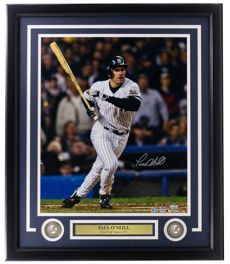 Paul O'Neill Signed Framed 16x20 New York Yankees Photo MLB Fanatics - Sports Integrity