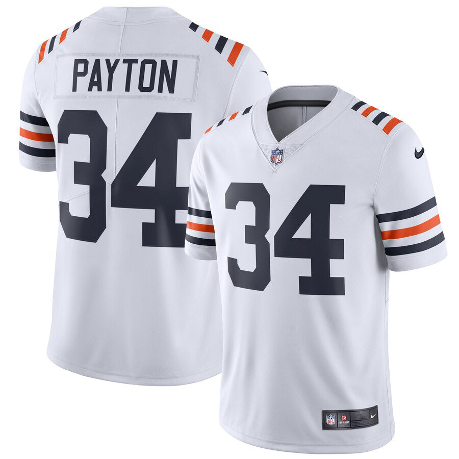 Walter Payton Unsigned Chicago Bears White Twill Nike Jersey Size M Stock #158821