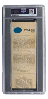 Peyton Manning Signed Colts Super Bowl XLI Ticket SB XLI MVP PSA/DNA Auto 10 - Sports Integrity