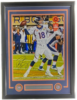 Peyton Manning Denver Broncos Signed Framed 16x20 Photo 2 Fanatics - Sports Integrity