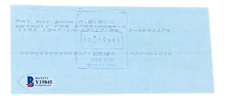 Rick Ferrell Boston Red Sox Signed Bank Check #1111 BAS - Sports Integrity