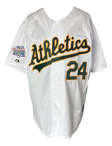 Rickey Henderson Signed Oakland A's Majestic 1989 WS Jersey HOF 2009 MLB Holo - Sports Integrity