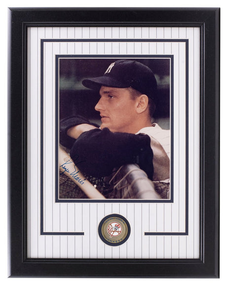 Roger Maris Signed Framed New York Yankees 8x10 Baseball Photo BAS LOA AB80415 - Sports Integrity