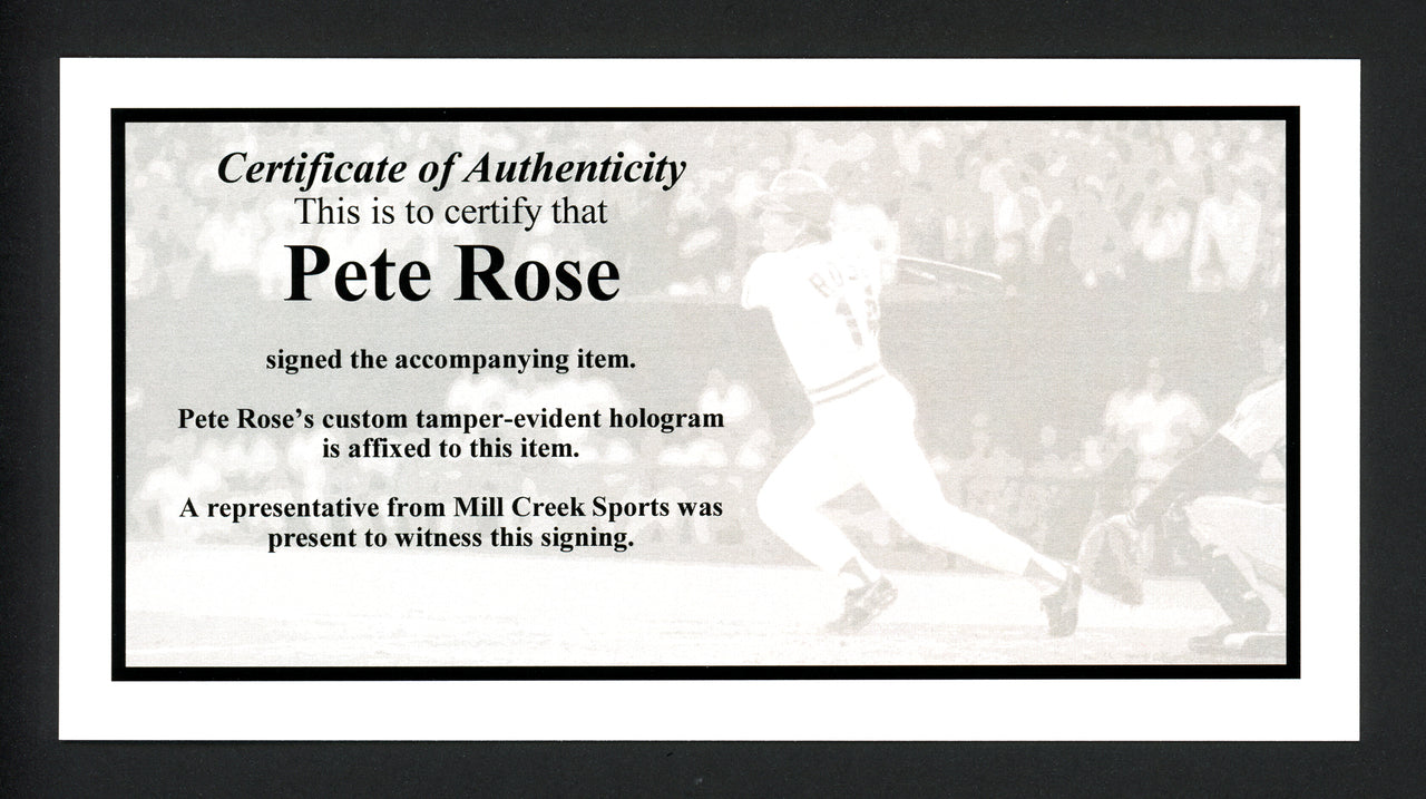 Pete Rose Autographed Official MLB Baseball Cincinnati Reds "Hit King" PR Holo Stock #227967