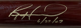 Ryan Howard Phillies Signed Marucci Game Model Bat 6/27/07 Inscribed Howard COA - Sports Integrity