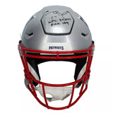 Tom Brady Autographed/Inscribed "NFL DRAFT 199TH PICK" New England Patriots Speedflex Authentic Helmet LE 1/50 Fanatics