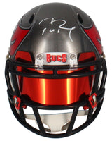 Tom Brady Autographed Tampa Bay Buccaneers Speed Mini Helmet with visor and 3D bumpers Fanatics