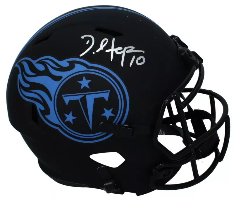 DeAndre Hopkins Autographed Tennessee Titans Eclipse Speed Full Size Helmet Beckett Witnessed