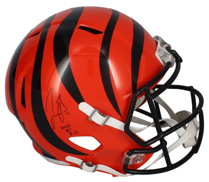 Joe Burrow Autographed/Inscribed "2020 #1 Pick" Cincinnati Bengals Speed Full Size Helmet Fanatics