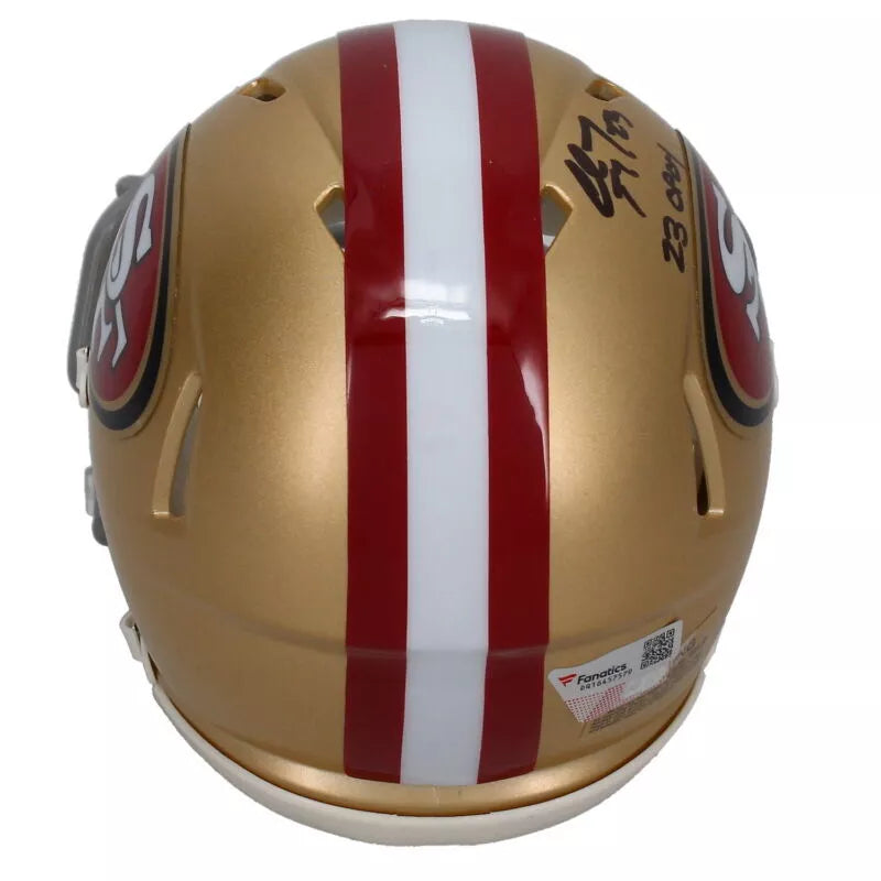 Christian McCaffrey Autographed/Inscribed "23 OPOY" San Francisco 49ers Speed Mini Helmet Fanatics