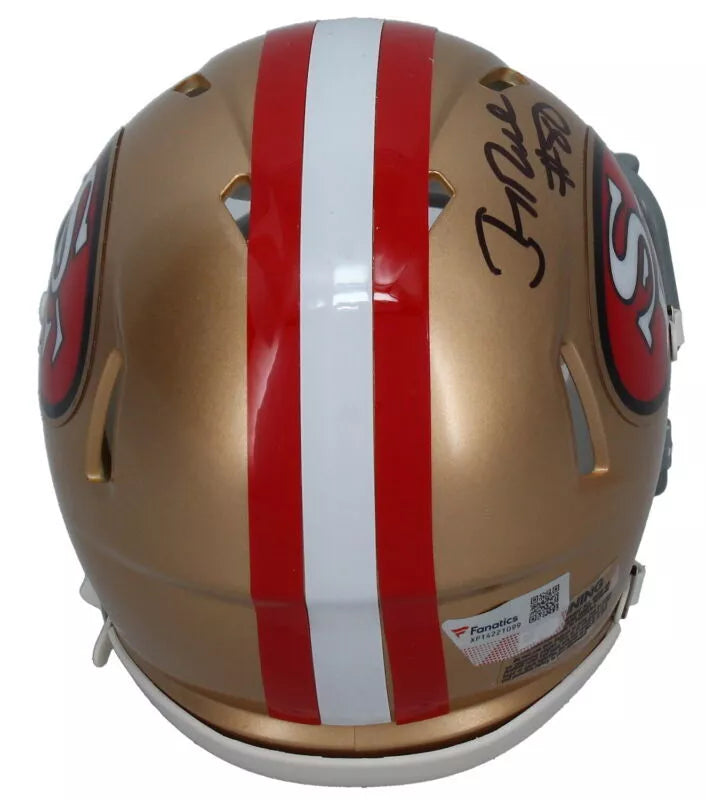 Jerry Rice Autographed San Francisco 49ers 1964-95 Throwback Speed Mini Helmet Fanatics