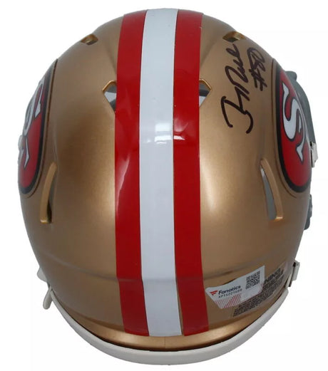 Jerry Rice Autographed San Francisco 49ers 1964-95 Throwback Speed Mini Helmet Fanatics