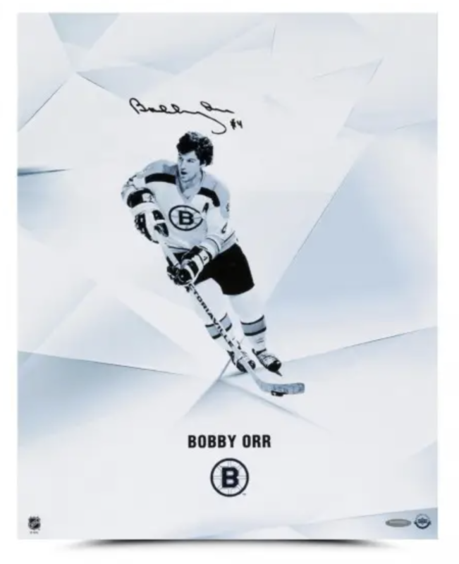 Bobby Orr Autographed Boston Bruins "Clarity" 16x20 UDA